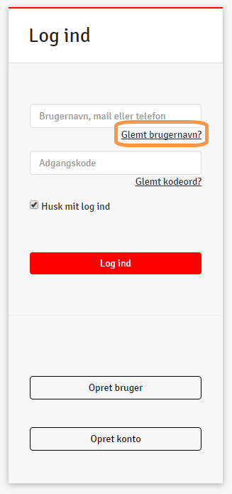 Hvad gør jeg, hvis jeg har glemt mit brugernavn til AO.dk?